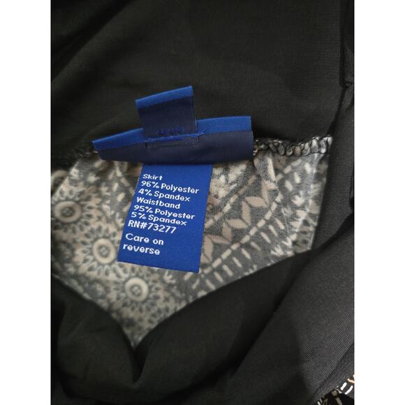 APT.9 Women’s Black & Tan Boho Geometric Print Maxi Skirt – Size L Stretch Waist - Picture 6 of 9